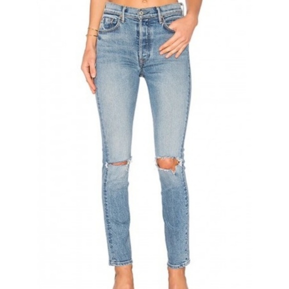 GRLFRND Denim - GRLFRND Karolina High Rise Distressed Jeans Sz 27
